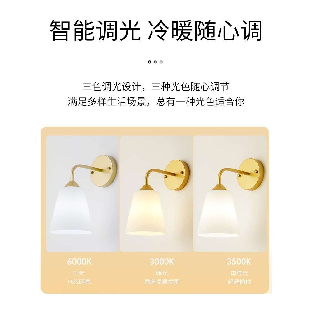 北欧创意壁灯网红爆款轻奢灯具现代简约led灯泡创意主卧室床头灯