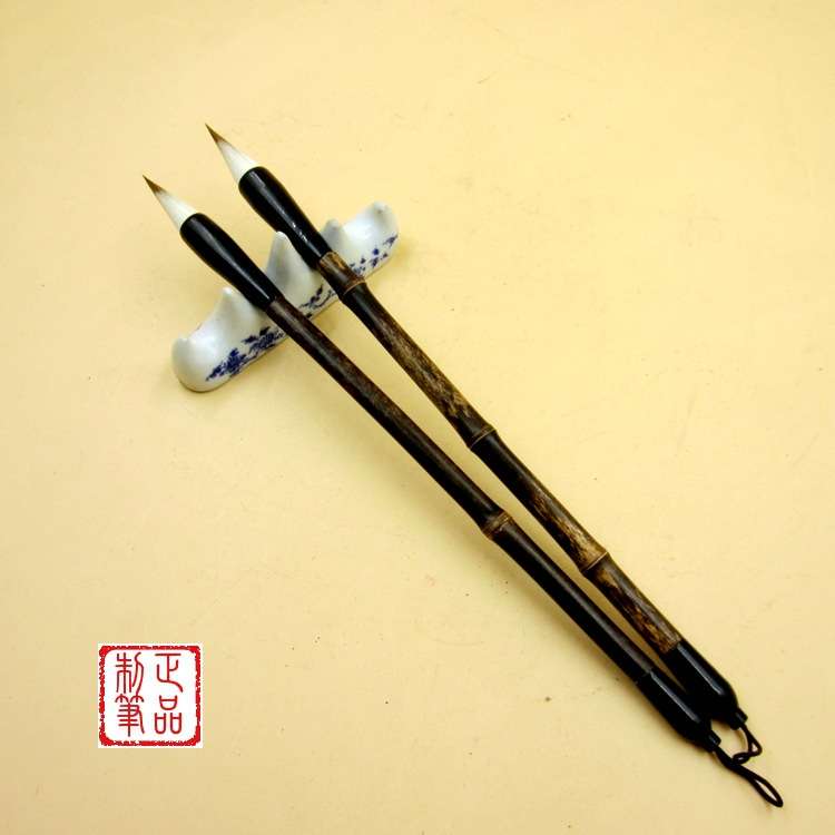 北尾狼兼毫毛笔 厂家直供 狼毫 羊狼毫 书写书画 毛笔