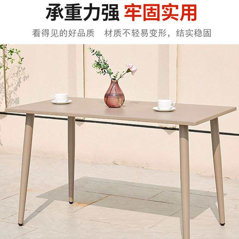 厂家现货北欧休闲桌椅防水耐晒网布桌椅组合人体工学户外庭院桌椅