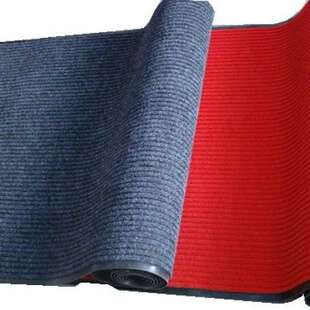 新款双条纹酒店走廊垫过道隔音垫门口防滑地垫双条纹卷材门垫脚垫