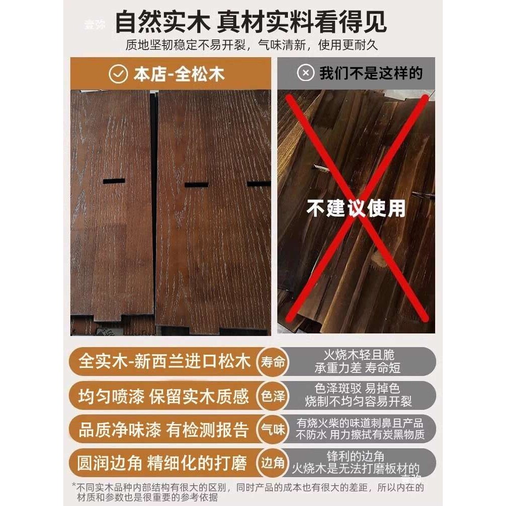 沙发旁侧边柜实木矮柜落地柜中古风格子柜客厅储物柜收纳展示边柜