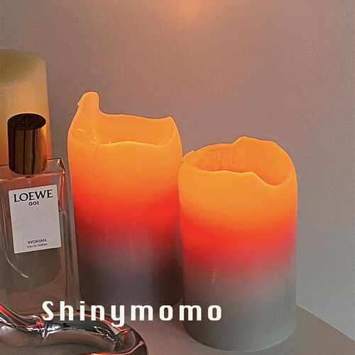 Shinymomo日落变色蜡烛生日ins风装饰烛光气氛蜡渐变彩色蜡烛摆件