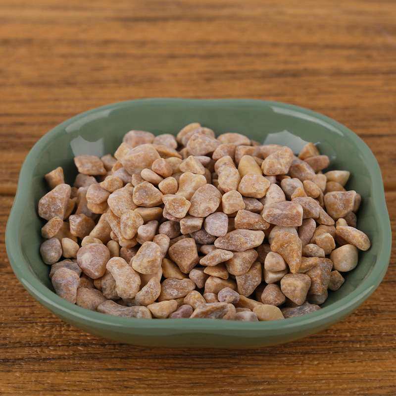 海口工厂现货天然黄石子花园水洗石庭院铺路园林造景黄色石头石子