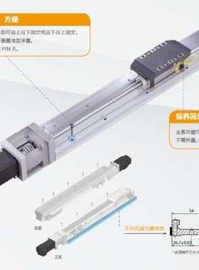 舍勒模组GTH5/GTH5S-L10-200-BC-M10-C4导轨内嵌式螺杆滑台