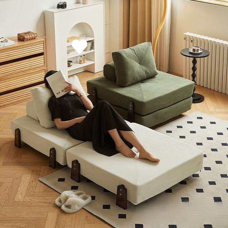 懒人沙发单人沙发床可躺可睡地垫式榻榻米阳台飘窗沙发躺椅午休床