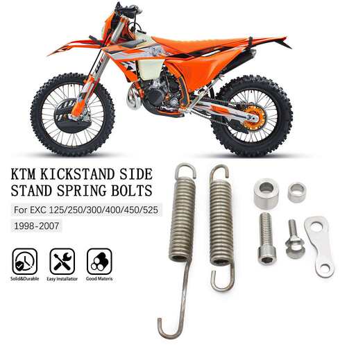 适用KTM EXC 300 125  250  350 98-07 脚架弹簧边撑 带螺丝弹簧