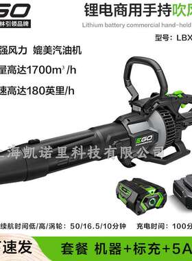 EGO 56V锂电鼓风机LBX1000无刷大风量工业除尘吹叶吹水吹风机吹雪