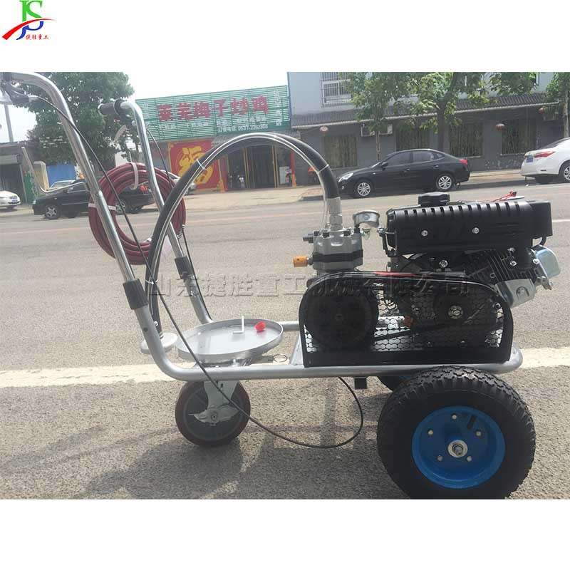手推式路边停车位划线机 交通标识冷漆标线机 小区马路划线车