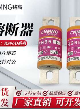 半导体设备保护用快速熔断器RS95BAC500V225A圆管螺栓连接熔断体