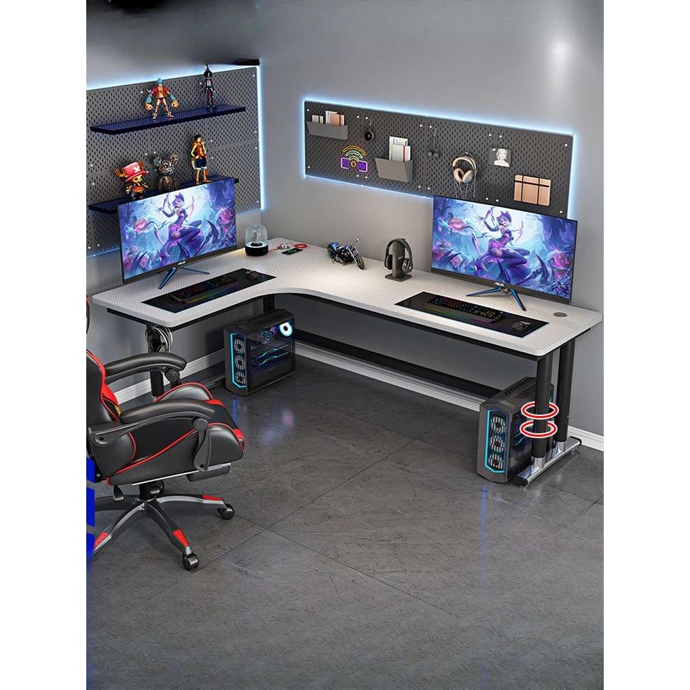 转角电竞桌台式家用办公桌现代简约写字桌卧室学习书桌双人电脑桌,玩具/童车/益智/积木/模型,四驱车零配件/工具,淘宝优惠券,粉丝福利购,淘宝优惠卷