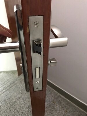 卧室房间门锁把手面板换锁配锁执手面板锁距58mm执手把木门锁室内