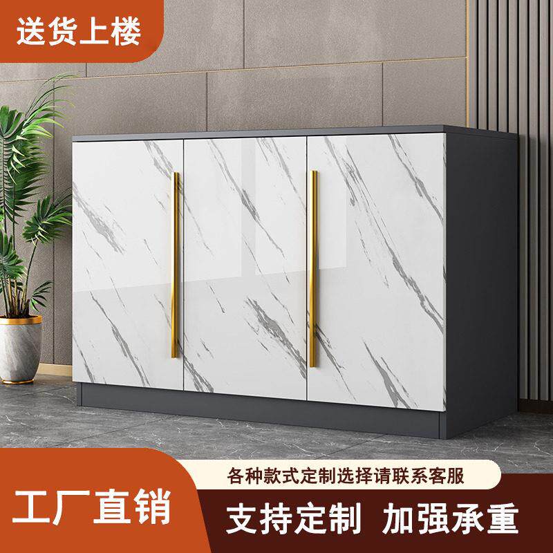 轻奢鱼缸柜底柜一体水族箱欧式大小家用客厅隔断龟缸架子底座鞋柜