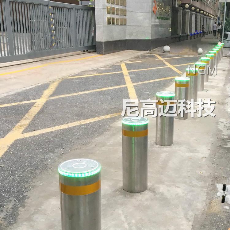 马鞍山全自动止车柱 车道出入口地桩 电动防撞升降柱 学校液压庄