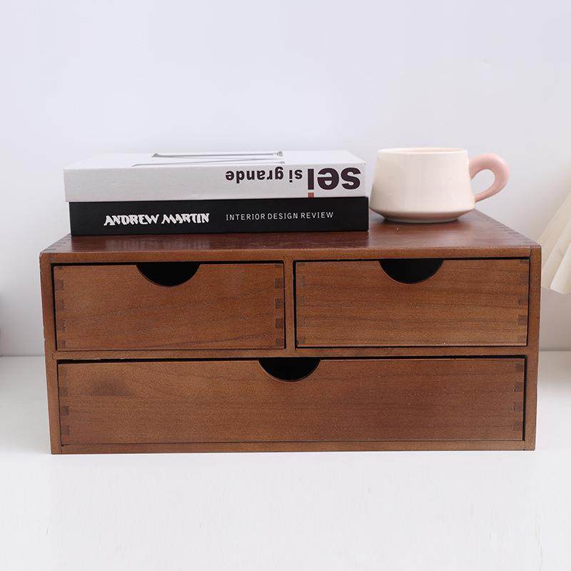 木质双层桌面收纳盒抽屉式杂物首饰分区收纳整理盒多层抽屉储物盒,鲜花速递/花卉仿真/绿植园艺,割草机/草坪机,淘宝优惠券,粉丝福利购,淘宝优惠卷