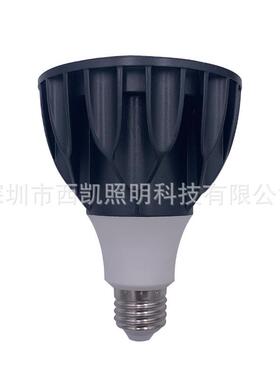 厂家新款黑色压铸铝led par30 12w 85-265v 24度par30灯泡