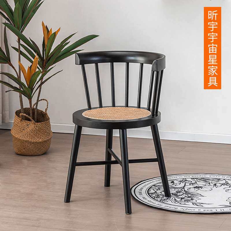 北欧实木餐椅奶茶店化妆凳围椅藤编家用中古靠背椅实木藤编太阳椅,鲜花速递/花卉仿真/绿植园艺,割草机/草坪机,淘宝优惠券,粉丝福利购,淘宝优惠卷