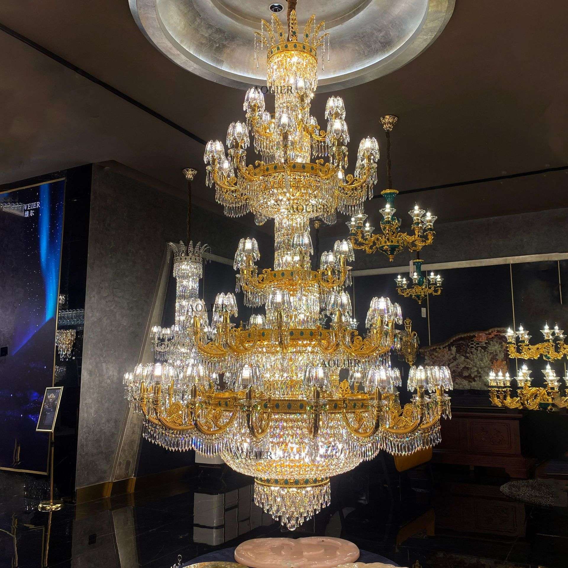 婚礼水晶吊灯chandelier吊灯一帘幽梦水晶灯丘比特大灯中东吊灯
