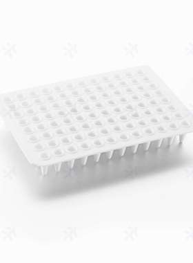 virya 0.1ml96孔蓝色框PCR板 全裙边透明板3323101