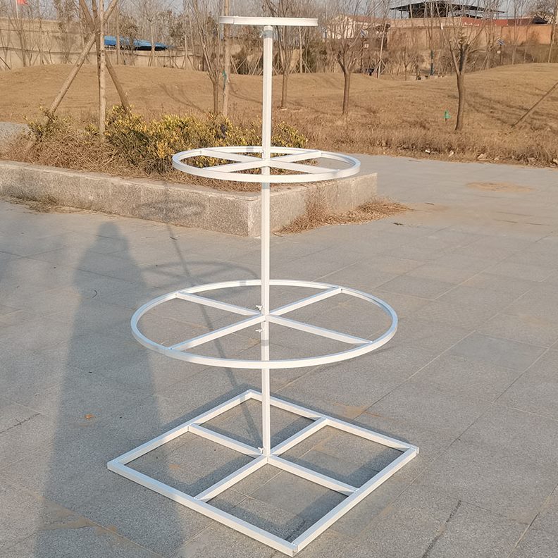 广场美陈户外铁艺架造圆环商场婚庆室内装饰摆件定制圣诞树型框