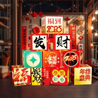 2025元旦新年场景氛围布置装饰过蛇年春节商场拍照kt板路引地堆盒,节庆用品/礼品,装扮布置套餐,淘宝优惠券,粉丝福利购,淘宝优惠卷
