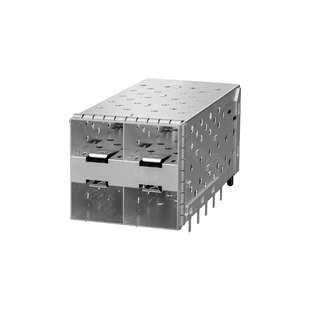 WHSFP15322D003 SFP+ 2×2无灯 白铜弹片式 CONNECTOR