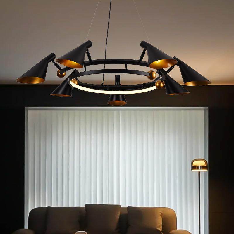 北欧后现代客厅吊灯创意个性卧室铁艺多头喇叭灯简约大气餐厅吊灯,鲜花速递/花卉仿真/绿植园艺,割草机/草坪机,淘宝优惠券,粉丝福利购,淘宝优惠卷