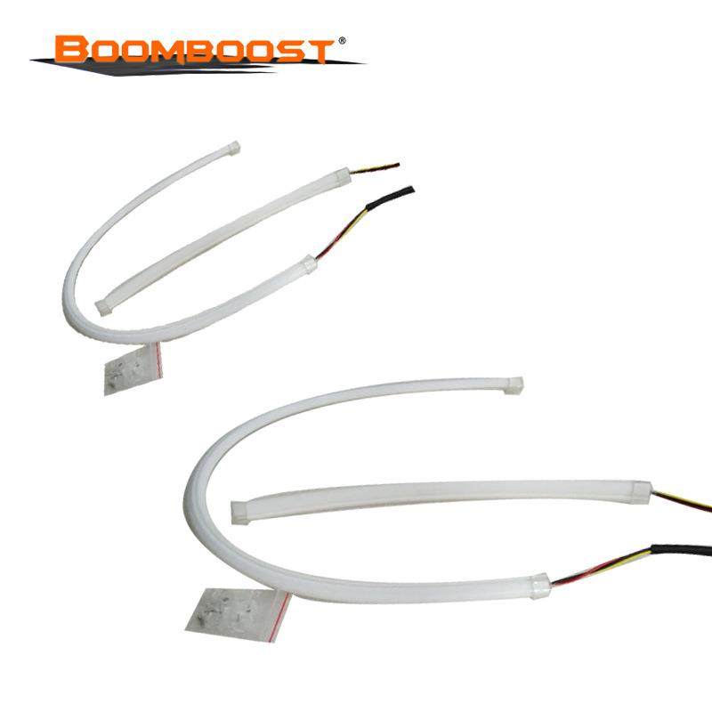 2件 45cm日间行车灯 导向LED软灯条 白色 黄色转向信号灯