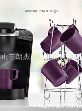 热销不锈钢马克杯架咖啡酒吧咖啡杯架Coffee Mug Holder工厂直销