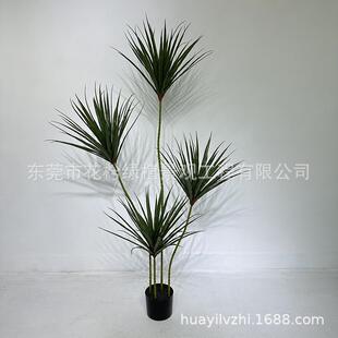 仿真植物装饰大型北欧假绿植盆栽摆件树马尾铁龙血树室内落地摆件