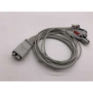 兼容GE心电监护仪配件五导夹式导联线动态导联线八孔