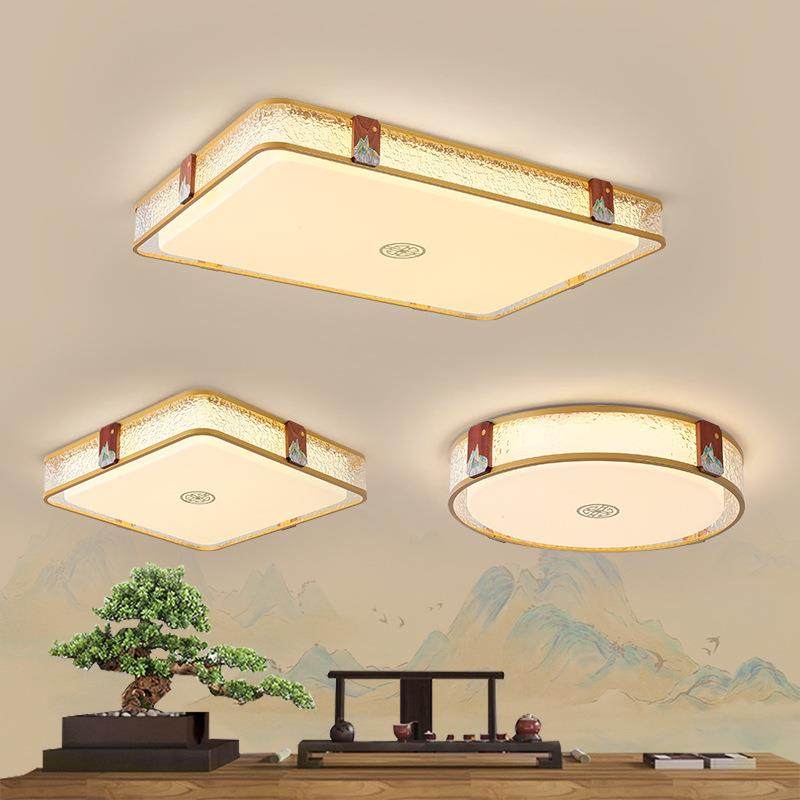 新中式客厅吸顶灯简约现代大气家用长方形房间灯主卧室灯具餐厅灯,鲜花速递/花卉仿真/绿植园艺,割草机/草坪机,淘宝优惠券,粉丝福利购,淘宝优惠卷