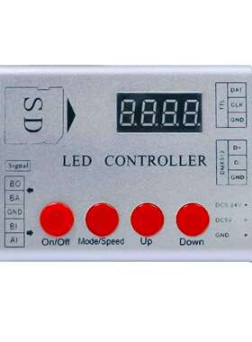 SD 编程 幻彩控制器 兼容WS2812B SK6812 WS2801 LPD8806 5V~24V