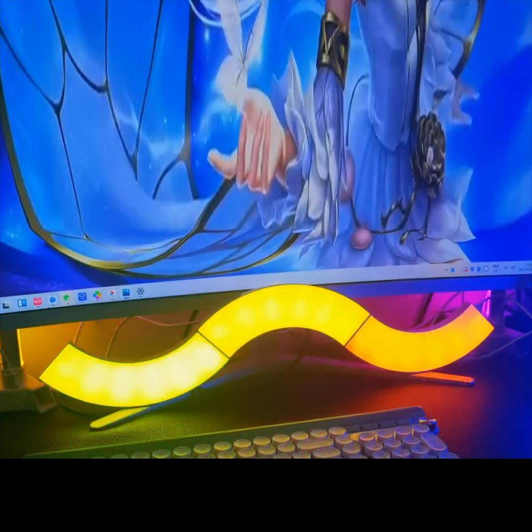 弧形灯创意跨境新品室内LED装饰拼接灯拼接造型幻彩灯室内壁灯