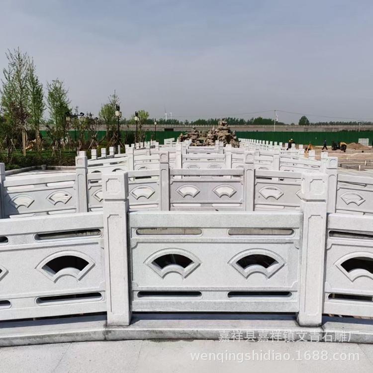 供应文青石雕大理石桥面石雕栏杆 河堤石雕护栏 水榭石雕栏杆