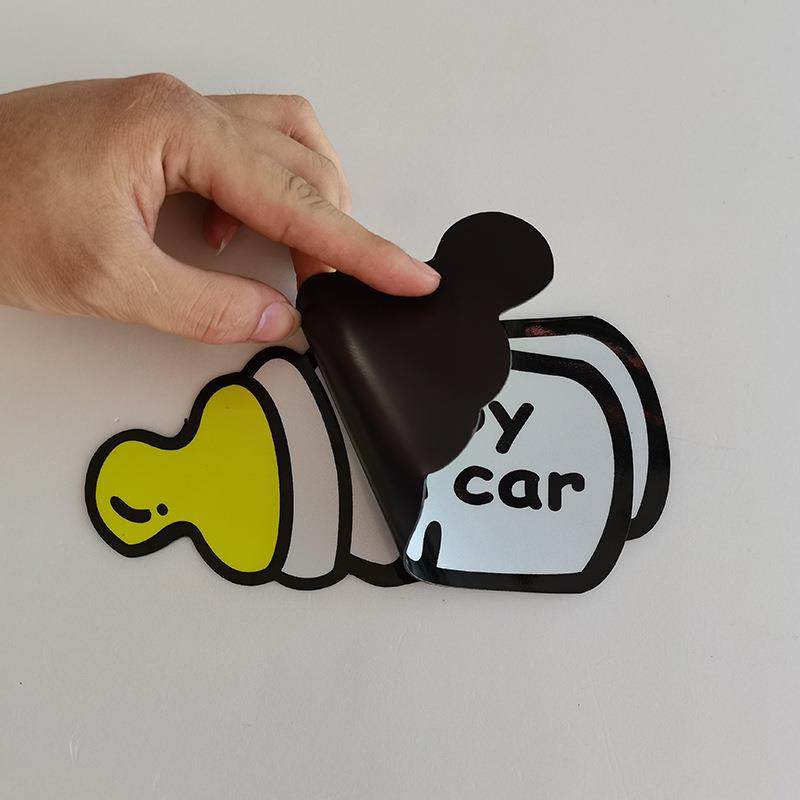 反光baby孕妈妈车贴 车内有宝宝婴儿汽车警示贴保持车距贴纸