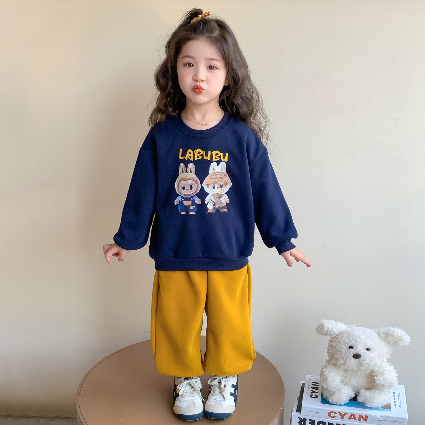 女童套装春秋季2026新款女孩洋气时髦春装衣服女孩休闲运动两件套