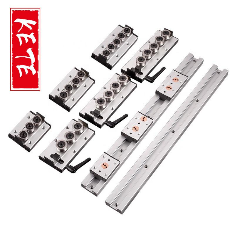 内置双轴心直线导轨SGR15 30 35N滚轮滑块滑轨轴承钢光轴铝方型20