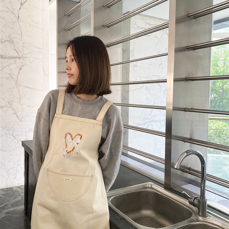 24 hatch 面包麻花厨房C烹饪全棉帆布围裙 (刘亦菲同款)