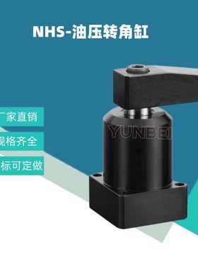 HNS/NHS/RNS25/32/40/50/63油J压转角缸接管式下法兰工装夹具油缸