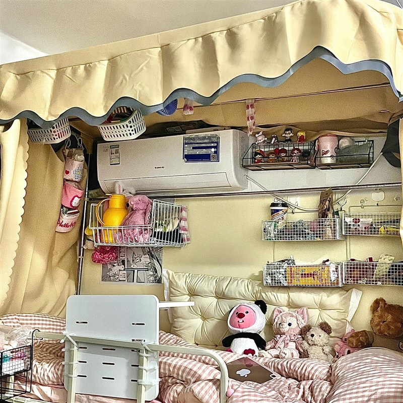 床上收纳挂袋上铺神器挂墙置物架大学生宿舍N好物靠枕寝室床帘支