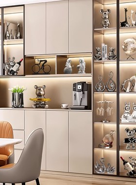 客厅酒柜装饰摆件高级感办公室桌面轻奢高档电视餐边展.示柜工艺