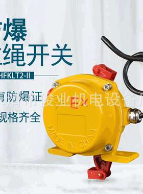 厂家BKLT2-I防爆拉绳开关 KLT2-I手动型 EBPC-20双向急停拉线开关
