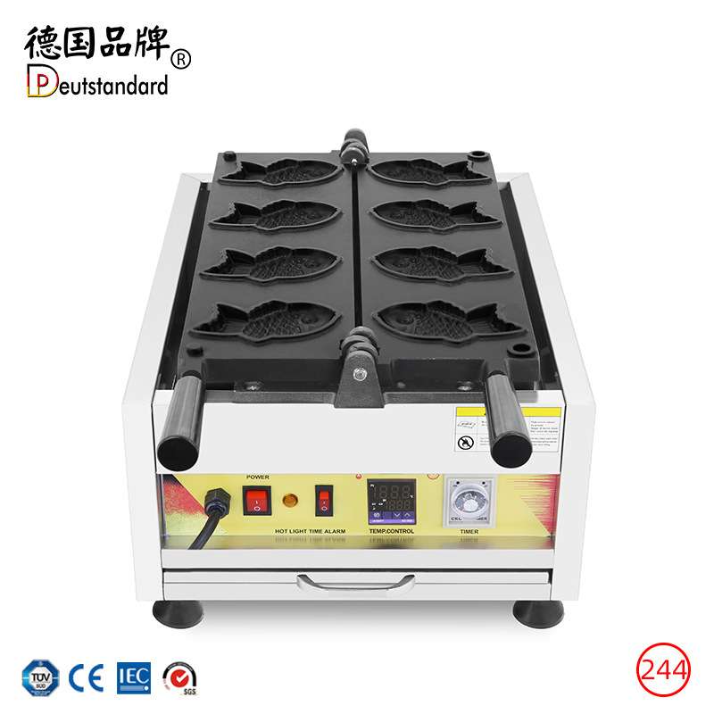 鲷鱼烧机可颂鲷鱼烧鱼仔饼机烘烤炉数显温控鲷鱼烧鱼型烧华夫饼炉