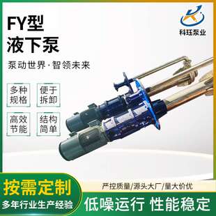 FY型不锈钢液下泵排污泵立式长轴污水泵耐腐耐磨耐酸液下化工泵