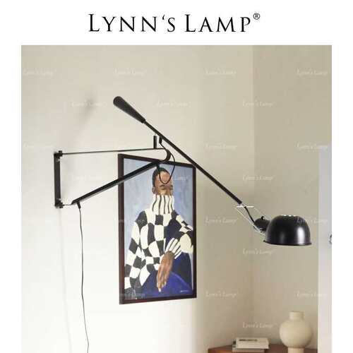 Lynn's立意 意大利极简flos壁灯 长臂设计师工业风客厅卧室摇臂灯
