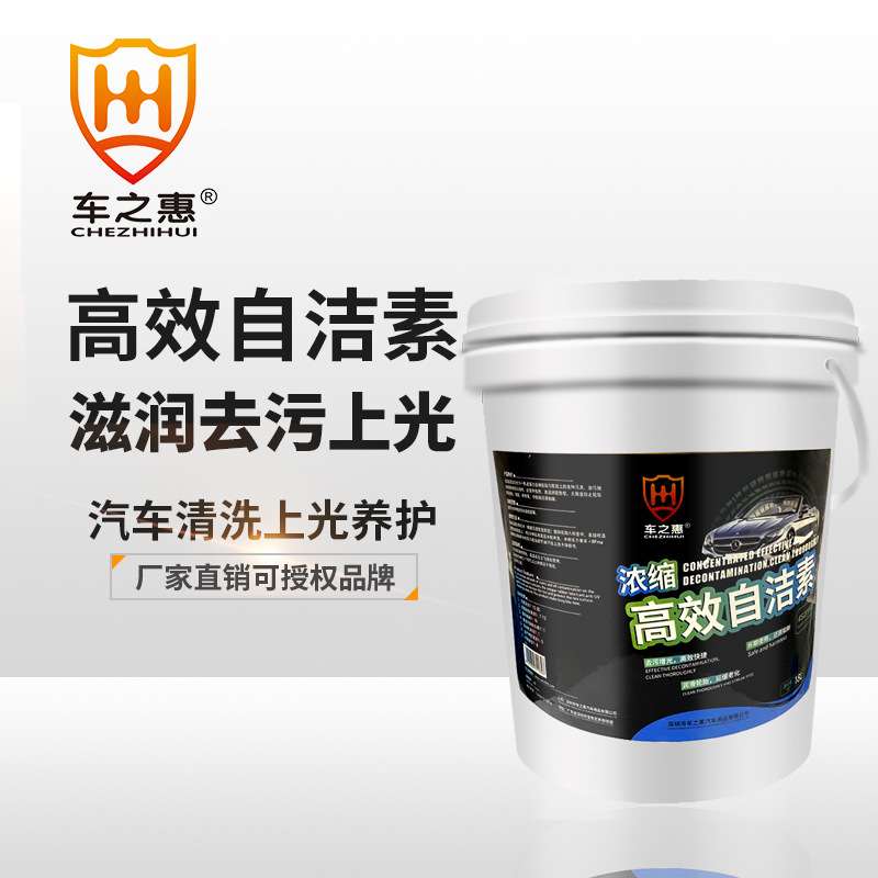 车之惠汽车自洁素 18L轮胎轮毂油污铁粉多用途去除剂免擦拭洗车液