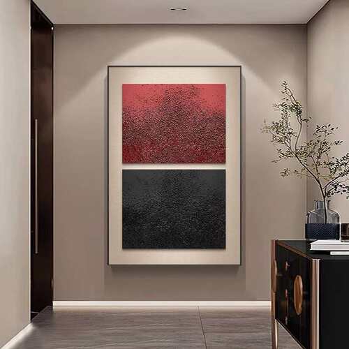 《彼岸》现代简约客厅餐厅装饰画小众抽象艺术卧室玄关过道挂壁画