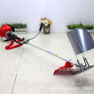 英奇CG520小型家用多功能割草机背负式农用汽油割灌机松土开沟机