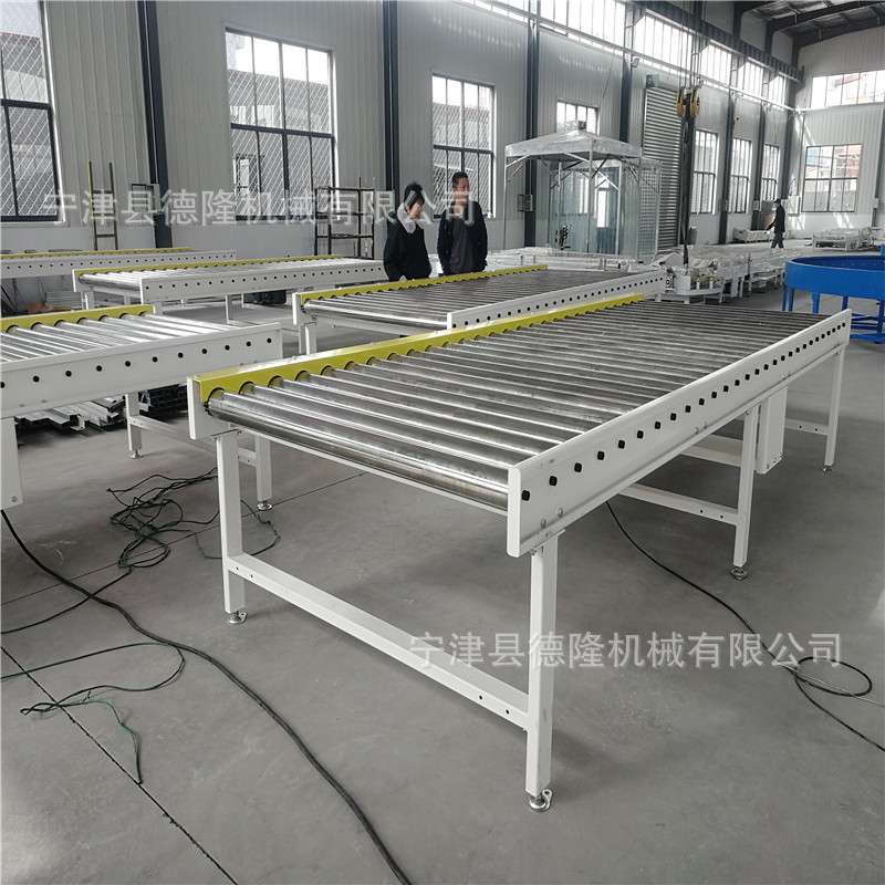 不锈钢滚轴线PLC控制物流分拣线无动力滚筒输送机滚筒生产流水线