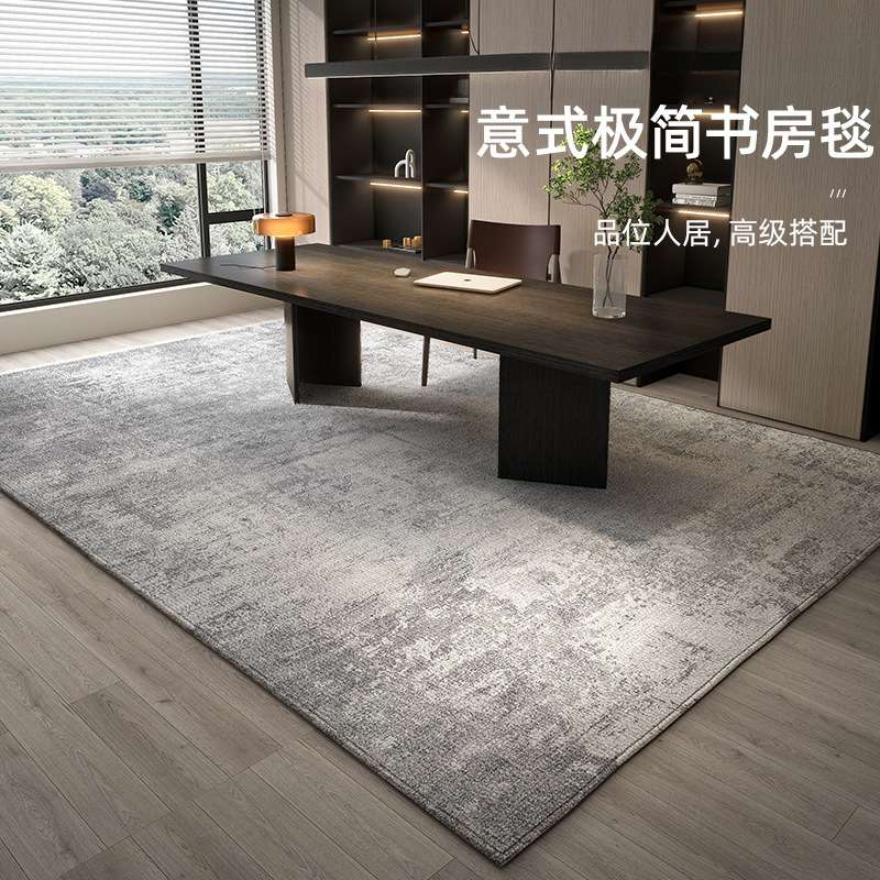 地毯客厅家用简约高级轻奢茶几毯床前毯卧室耐脏地垫免洗可擦地垫